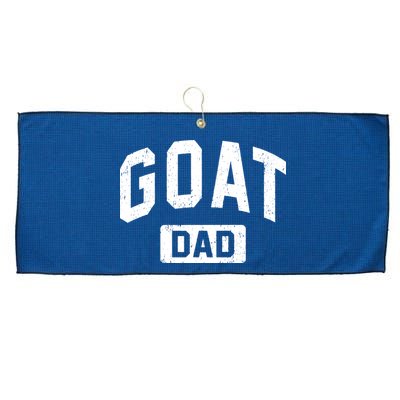 Goat Dad GOAT Gym Workout Fathers Day Gift Large Microfiber Waffle Golf Towel