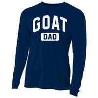 Goat Dad GOAT Gym Workout Fathers Day Gift Cooling Performance Long Sleeve Crew