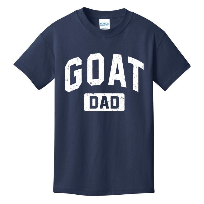 Goat Dad GOAT Gym Workout Fathers Day Gift Kids T-Shirt