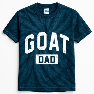 Goat Dad GOAT Gym Workout Fathers Day Gift Kids Tie-Dye T-Shirt