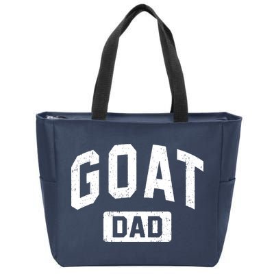 Goat Dad GOAT Gym Workout Fathers Day Gift Zip Tote Bag
