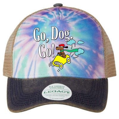 Go Dog Go Essential Funny Design Dog Lover Legacy Tie Dye Trucker Hat