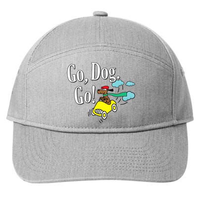 Go Dog Go Essential Funny Design Dog Lover 7-Panel Snapback Hat