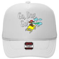 Go Dog Go Essential Funny Design Dog Lover High Crown Mesh Back Trucker Hat