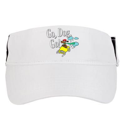 Go Dog Go Essential Funny Design Dog Lover Adult Drive Performance Visor