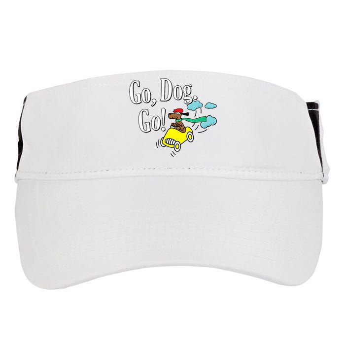 Go Dog Go Essential Funny Design Dog Lover Adult Drive Performance Visor