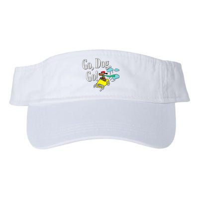 Go Dog Go Essential Funny Design Dog Lover Valucap Bio-Washed Visor