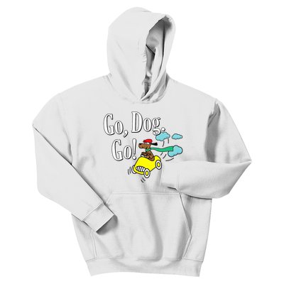 Go Dog Go Essential Funny Design Dog Lover Kids Hoodie