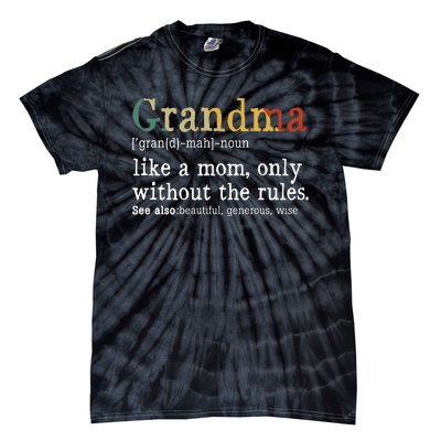 Grandma Defination Tie-Dye T-Shirt