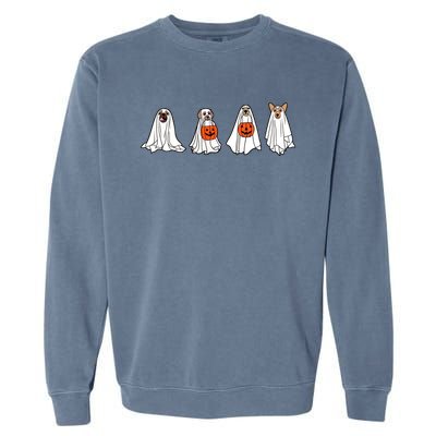 Ghostly Dog Gift A Spooky Season MustHave For Dog Lovers Gift Garment-Dyed Sweatshirt