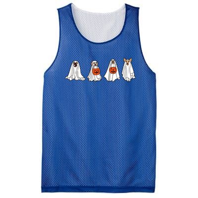 Ghostly Dog Gift A Spooky Season MustHave For Dog Lovers Gift Mesh Reversible Basketball Jersey Tank