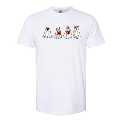 Ghostly Dog Gift A Spooky Season MustHave For Dog Lovers Gift Softstyle® CVC T-Shirt