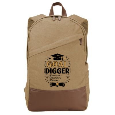 Goal Digger Graduation Checklist Design  Cotton Canvas Backpack