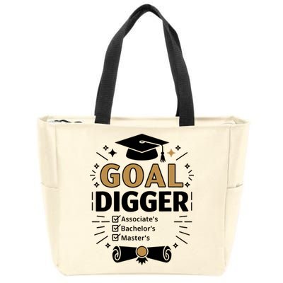 Goal Digger Graduation Checklist Design  Zip Tote Bag