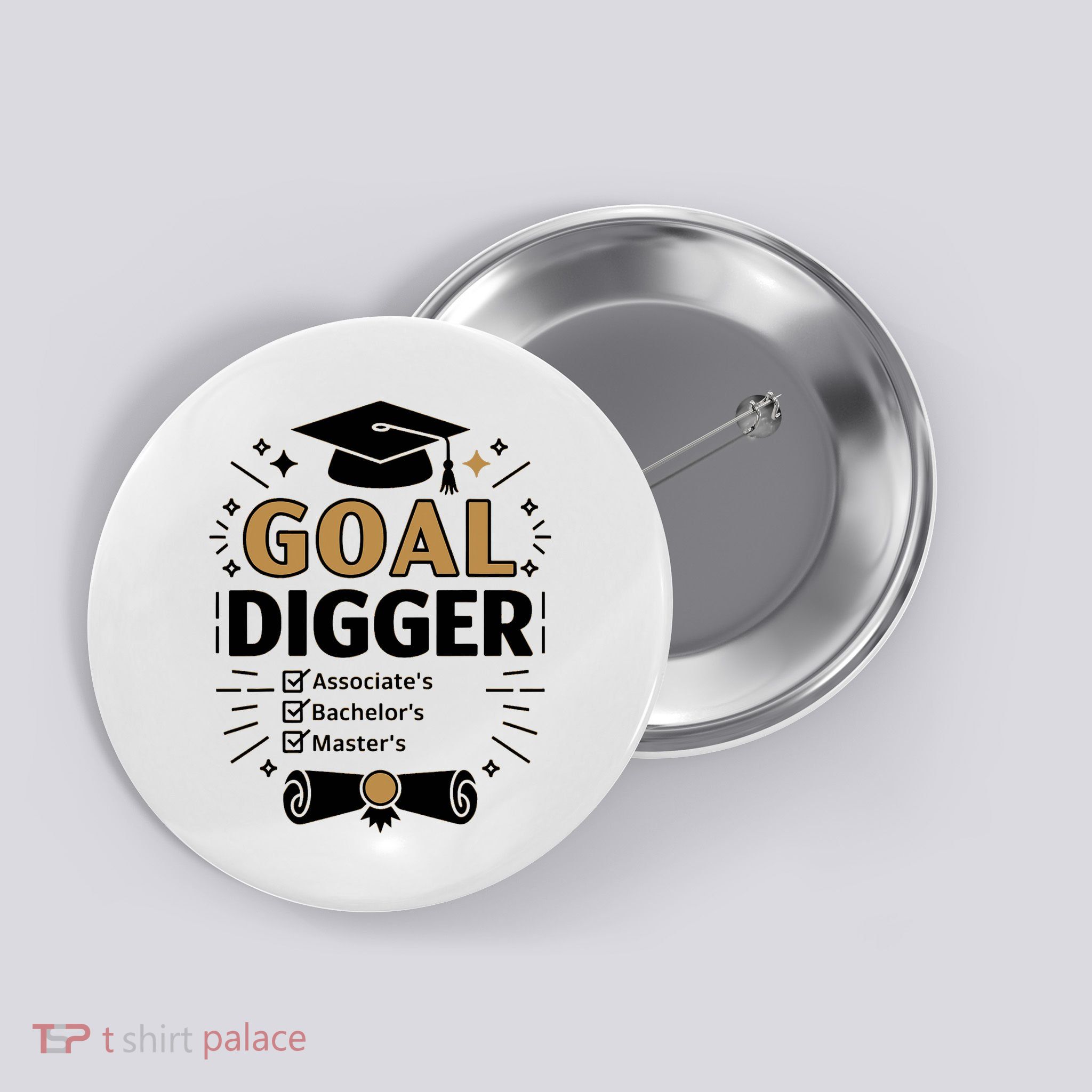 Goal Digger Graduation Checklist Design  Button