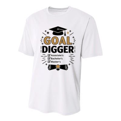 Goal Digger Graduation Checklist Design  Youth Performance Sprint T-Shirt