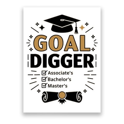 Goal Digger Graduation Checklist Design  Poster