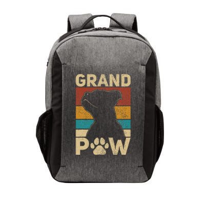 Grandpaw Dog Grandpa Funny Dog Lover Grandfather Men Pitbull Vector Backpack