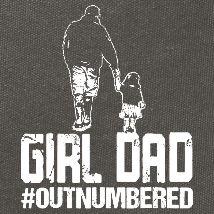 Girl Dad Cotton Canvas Backpack