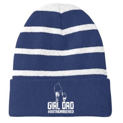 Girl Dad Striped Beanie with Solid Band