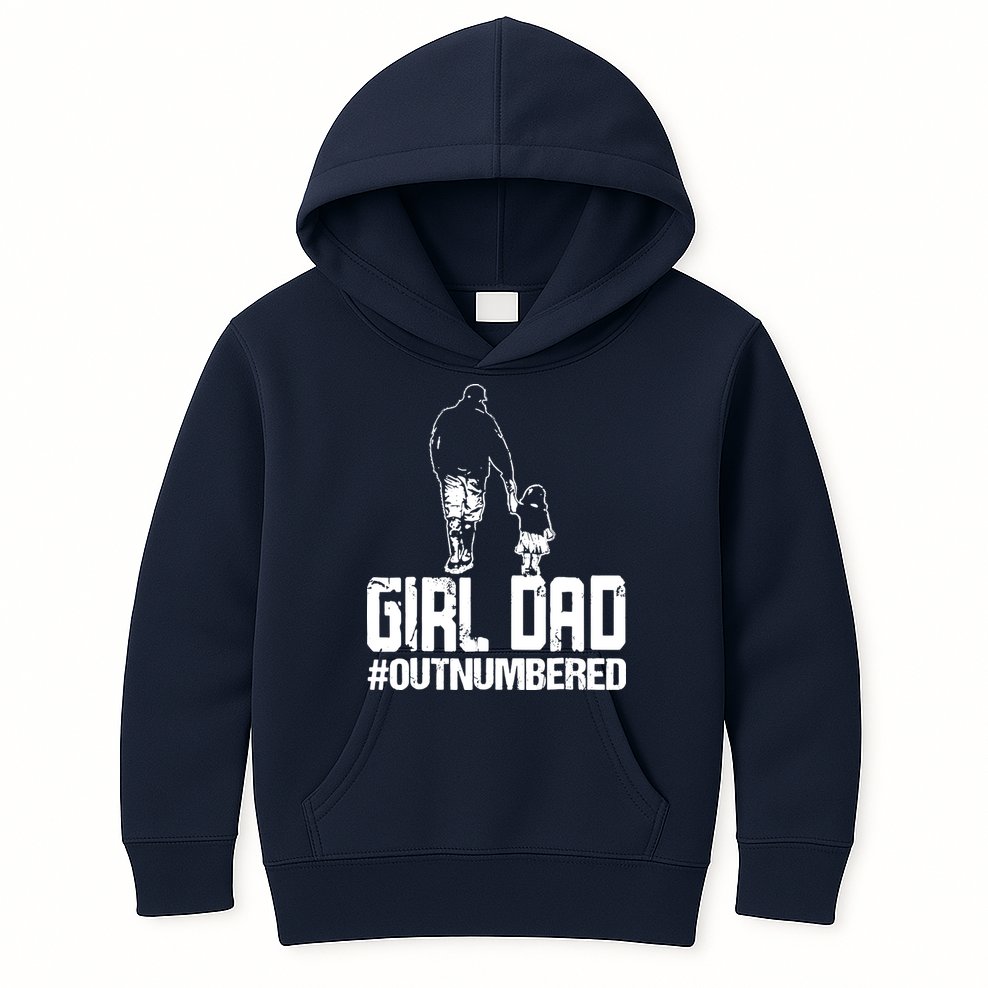 Girl Dad Kids Hoodie