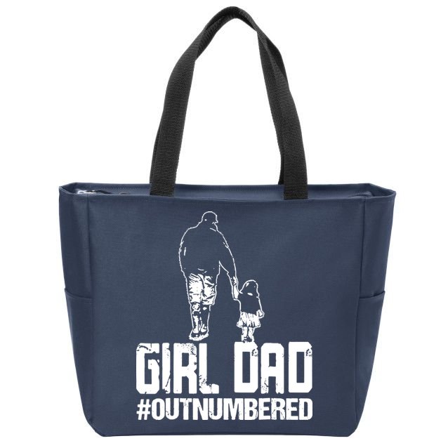 Girl Dad Zip Tote Bag