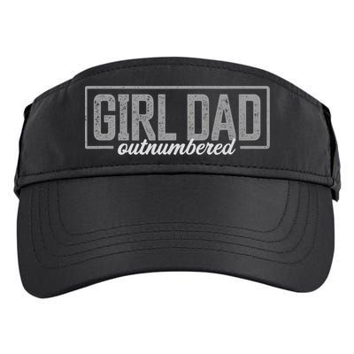 Girl Dad Gift For Men Fathers Day Outnumbered Girl Dad Adult Drive Performance Visor