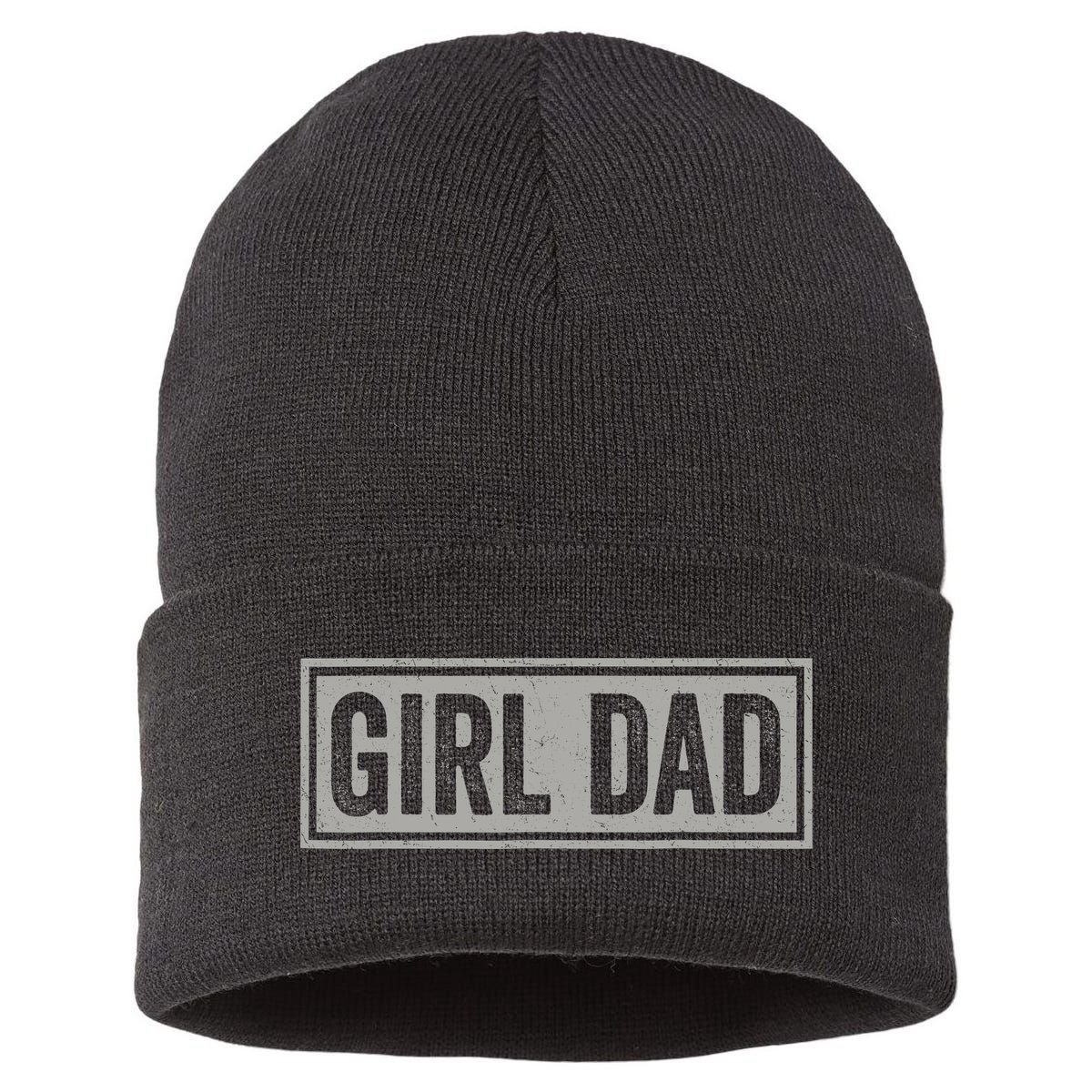 Girl Dad Gift For Men Hashtag Girl Dad Fathers Day Daughter 2 Sustainable Knit Beanie