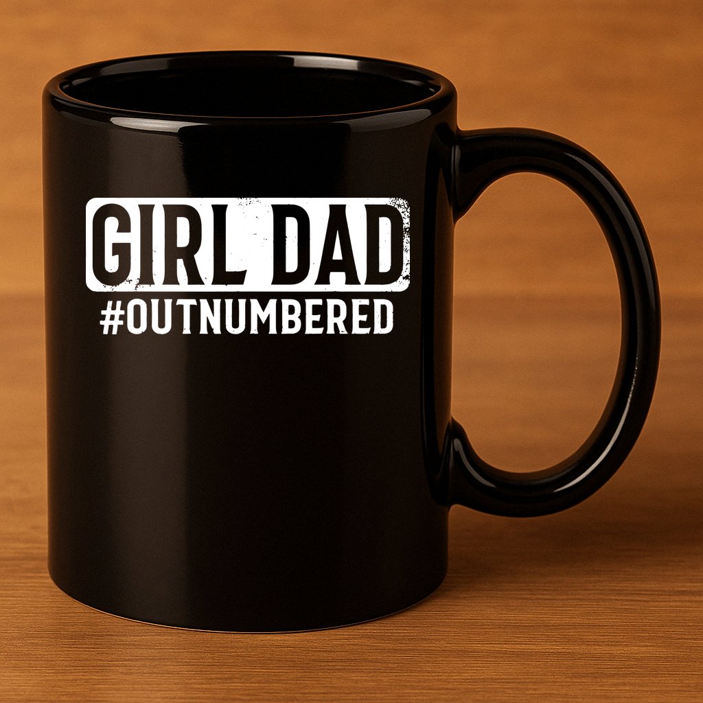 Girl Dad 11oz C Handle Ceramic Mug