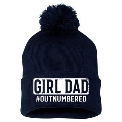 Girl Dad Pom Pom 12in Knit Beanie