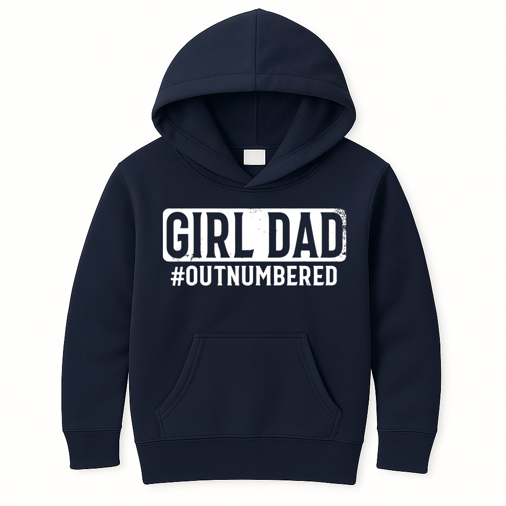 Girl Dad Kids Hoodie