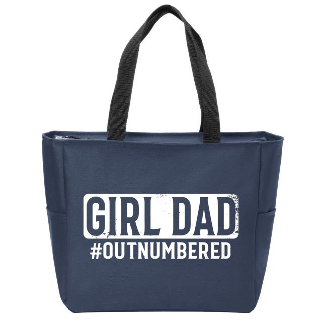 Girl Dad Zip Tote Bag