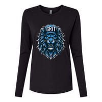 Grit Detroit Womens Cotton Relaxed Long Sleeve T-Shirt