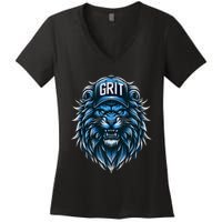 Grit Detroit Women's V-Neck T-Shirt