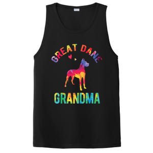 Great Dane Grandma Great Dane Nana Great Dane Dog Lover PosiCharge Competitor Tank