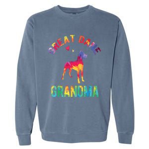 Great Dane Grandma Great Dane Nana Great Dane Dog Lover Garment-Dyed Sweatshirt