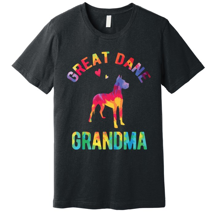 Great Dane Grandma Great Dane Nana Great Dane Dog Lover Premium T-Shirt