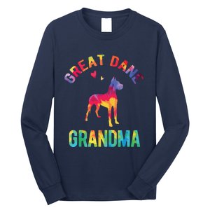 Great Dane Grandma Great Dane Nana Great Dane Dog Lover Long Sleeve Shirt