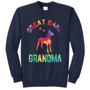 Great Dane Grandma Great Dane Nana Great Dane Dog Lover Tall Sweatshirt