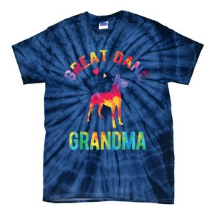 Great Dane Grandma Great Dane Nana Great Dane Dog Lover Tie-Dye T-Shirt