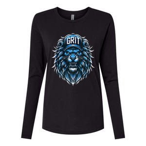 Grit Detroit Womens Cotton Relaxed Long Sleeve T-Shirt