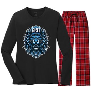 Grit Detroit Women's Long Sleeve Flannel Pajama Set 