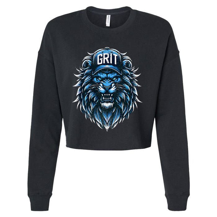 Grit Detroit Cropped Pullover Crew