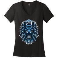 Grit Detroit Women's V-Neck T-Shirt