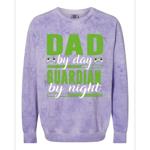 Gaming Dad Gift Funny Gamer Dad Gift Colorblast Crewneck Sweatshirt