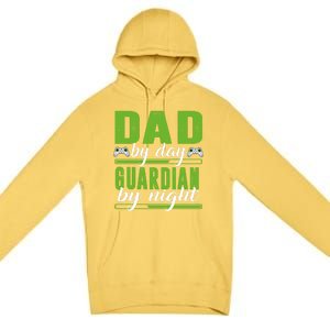 Gaming Dad Gift Funny Gamer Dad Gift Premium Pullover Hoodie