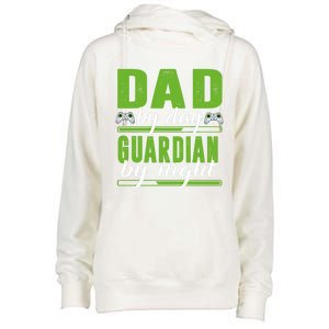 Gaming Dad Gift Funny Gamer Dad Gift Womens Funnel Neck Pullover Hood