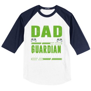 Gaming Dad Gift Funny Gamer Dad Gift Baseball Sleeve Shirt