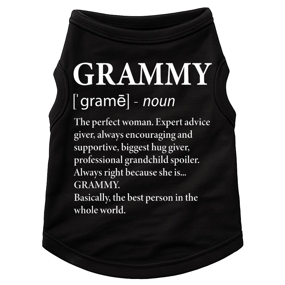 Grammy Definition Grandma Funny Grandmother Doggie Tank