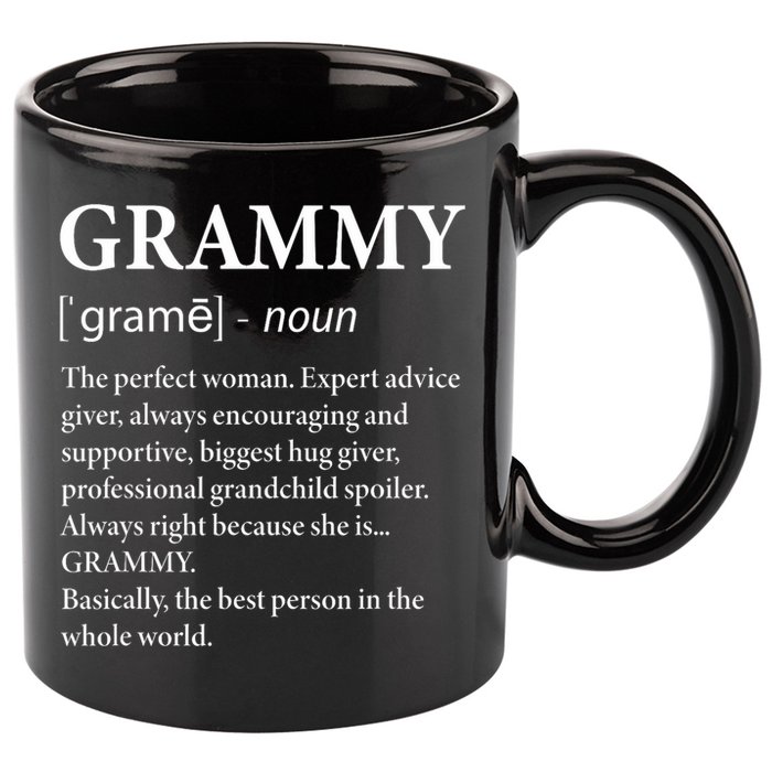Grammy Definition Grandma Funny Grandmother 11oz C Handle Ceramic Mug